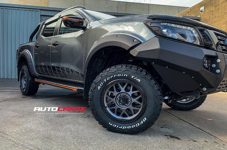 NISSAN NAVARA GRENADE OR XD MATTE GREY MATTE BLACK LIP